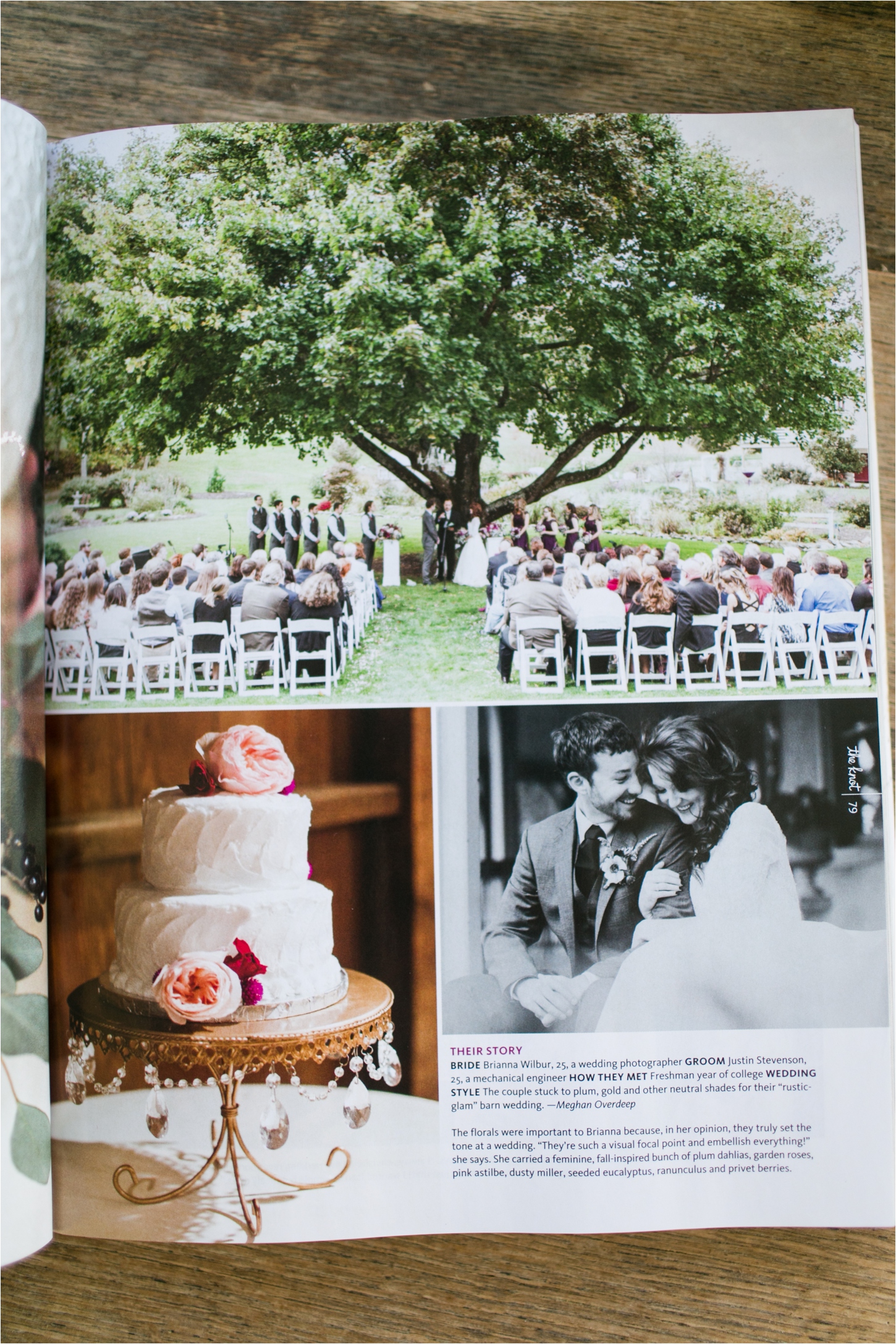 Pennsylvania Wedding Photographer Brianna Wilbur featured in The Knot Magazine
