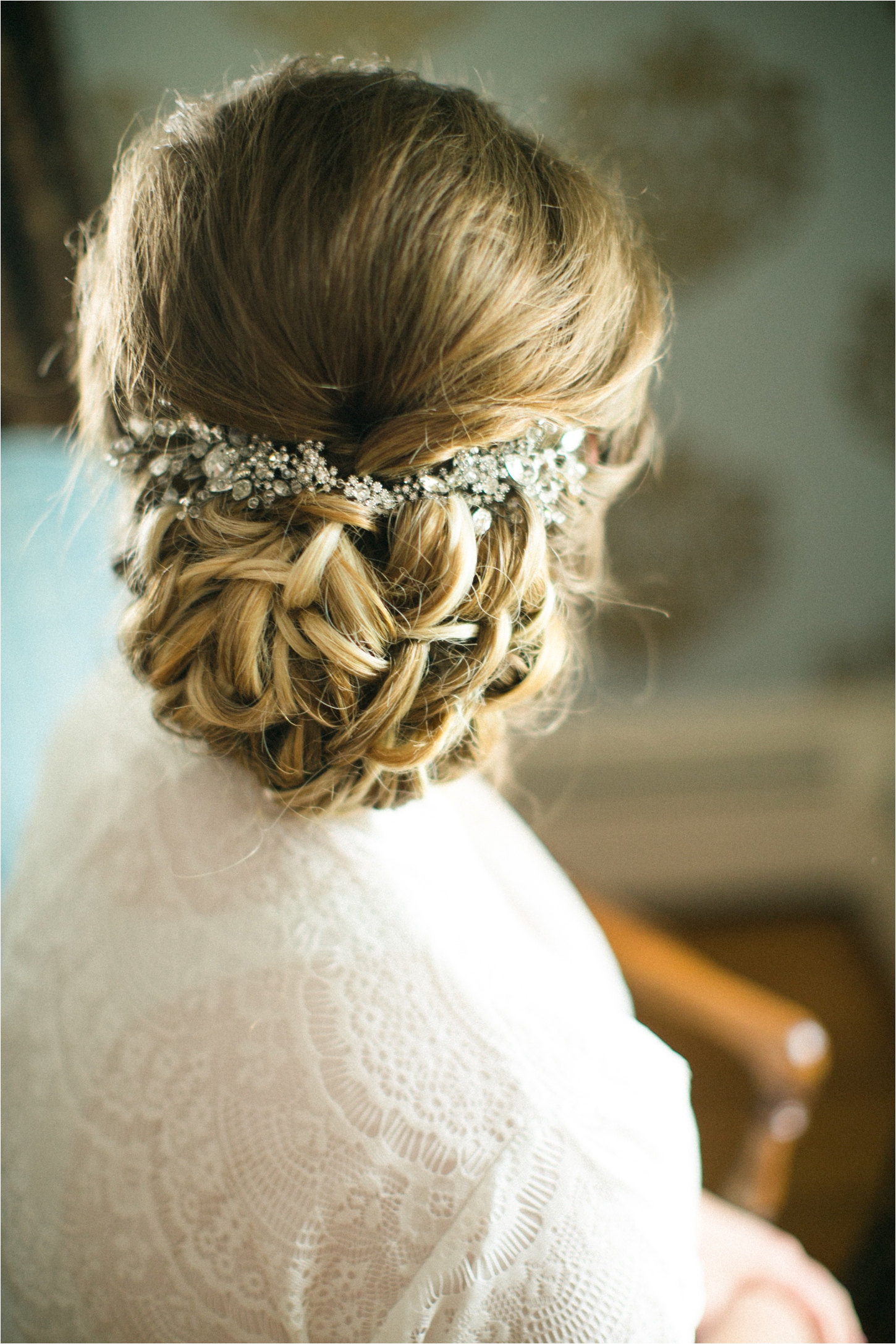 Bridal updo inspiration with hairpiece 