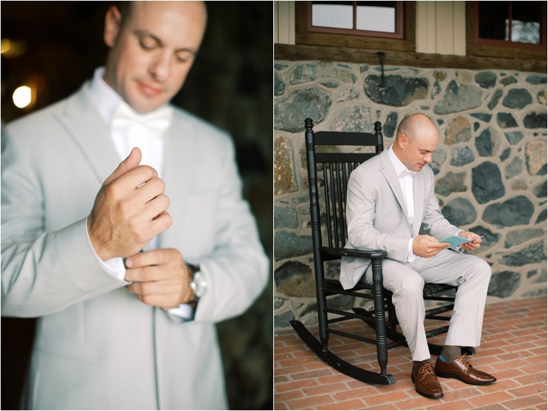 groom prepares for wedding in Pennsylvania