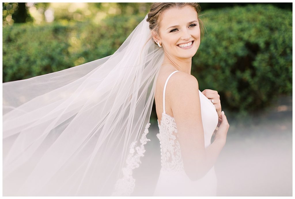 bride magazine shot with veil in wind. Pennsylvania photographer 