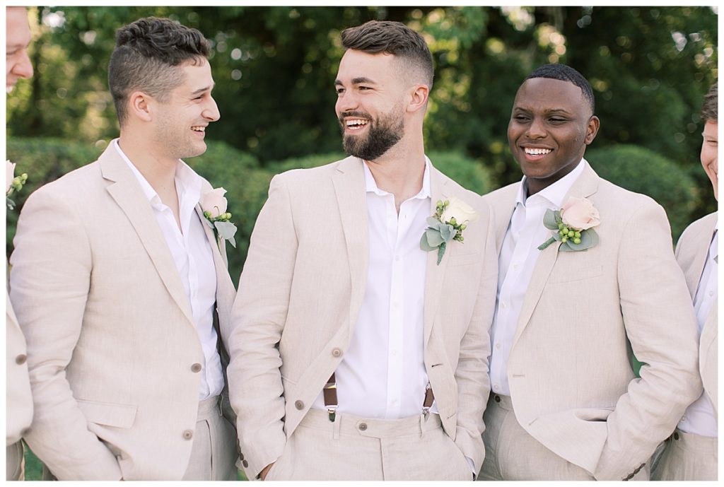 groomsmen enjoying special moments on their special day