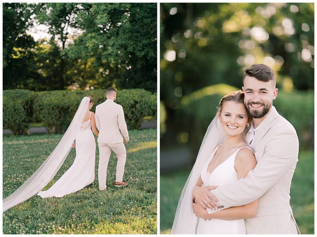 bride and groom portrait wedding shots taken by Pennsylvania photographer 